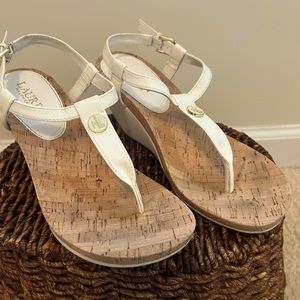 Size 7 White Ralph Lauren Sandal
